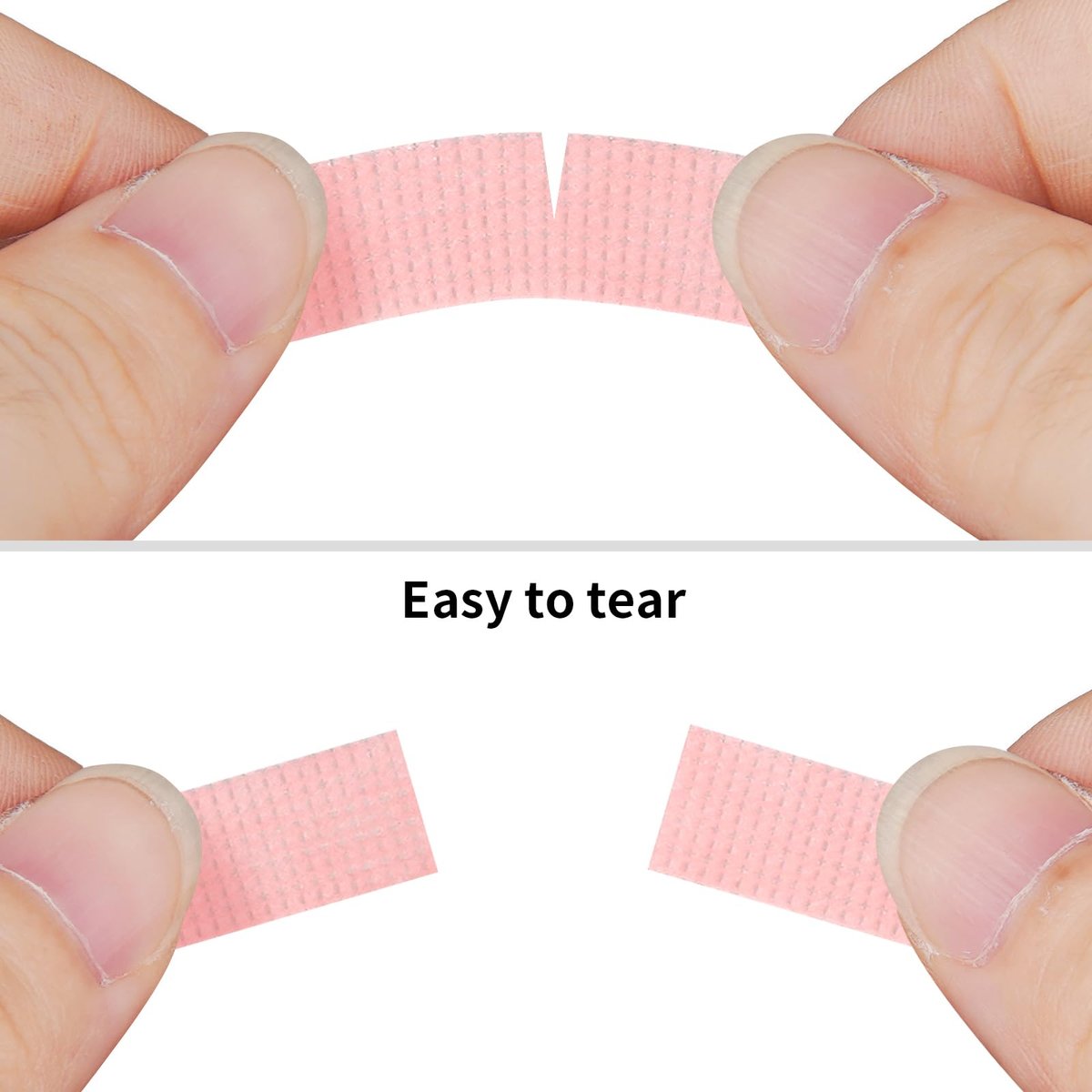 Flezoo 8 Rolls Pink Lash Tape – Breathable Fabric Eyelash Extension Tape (9m/Roll) - görsel 7