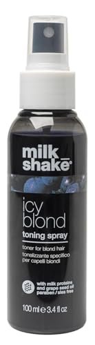 milk_shake Icy Blond Toning Spray - Leave-In Toner with Black Pigment for Platinum Blonde Hair - Adds Softness, Shine, and Detangling - 3.4 fl oz - görsel 2