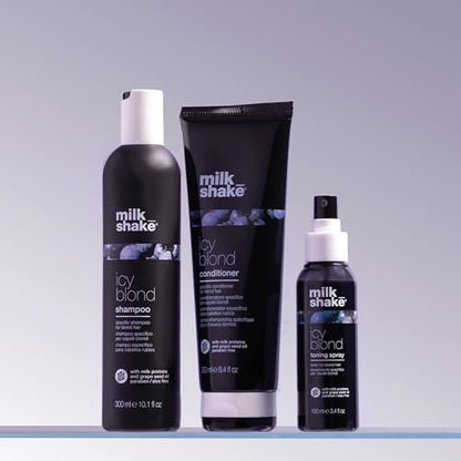 milk_shake Silver Shine Toning Spray - Platinum Hair Violet Pigment Spray | Counteracts Unwanted Yellow/Golden Tones | Strengthens and Hydrates | 3.4 fl oz (100 ml) Avelisse