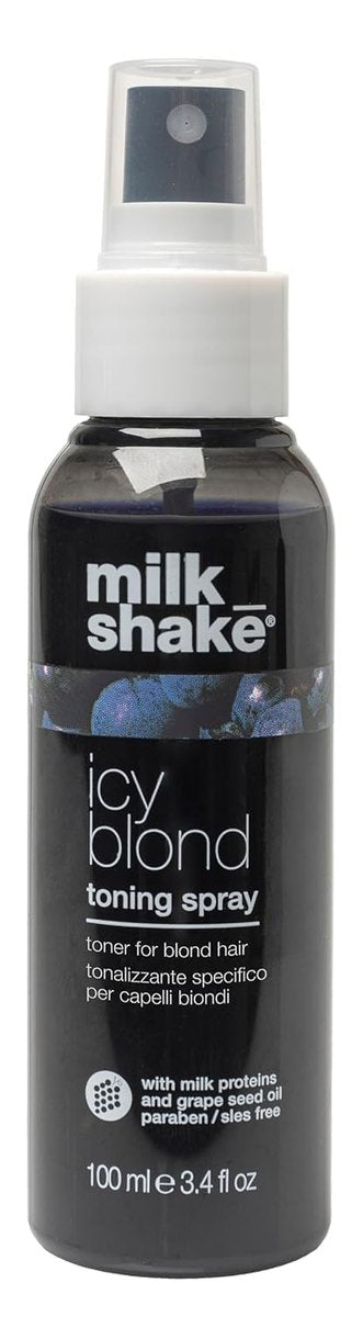milk_shake Icy Blond Toning Spray - Leave-In Toner with Black Pigment for Platinum Blonde Hair - Adds Softness, Shine, and Detangling - 3.4 fl oz - görsel 1