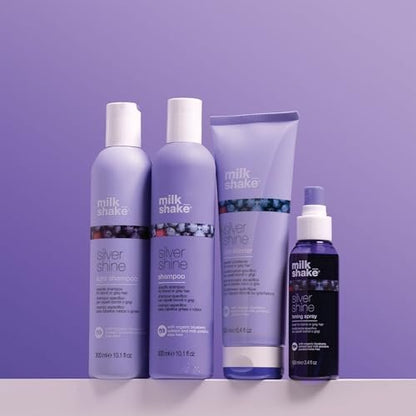 milk_shake Silver Shine Toning Spray - Platinum Hair Violet Pigment Spray | Counteracts Unwanted Yellow/Golden Tones | Strengthens and Hydrates | 3.4 fl oz (100 ml) Avelisse