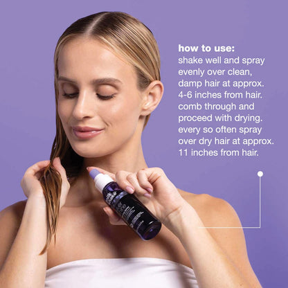 milk_shake Silver Shine Toning Spray - Platinum Hair Violet Pigment Spray | Counteracts Unwanted Yellow/Golden Tones | Strengthens and Hydrates | 3.4 fl oz (100 ml) Avelisse