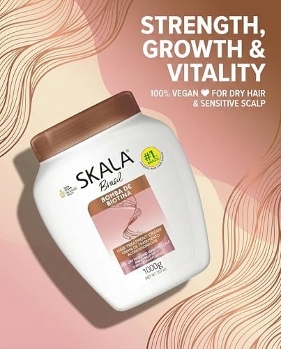 Skala Expert Biotin Bomb Hair Cream 1 Kg (35.2 oz) - Strengthens and Nourishes Weak, Damaged Hair with NutriForce Technology - görsel 4