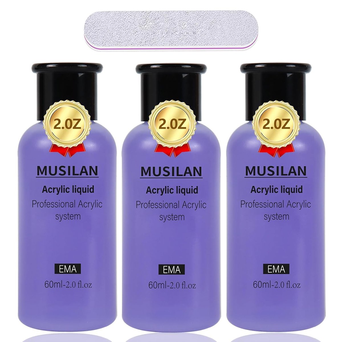 MUSILAN Monomer Acrylic Nail Liquid 6oz - Professional 180ml MMA Free, Quick Dry, Non-Yellowing - görsel 1