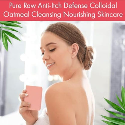 Healov Calamine Soap Bar for Itching – All Natural Instant Itch Relief for Insect Bites, Eczema, Poison Ivy, Chicken Pox – Pure Raw Anti-Itch Defense Cleansing Skincare (3.5 oz)