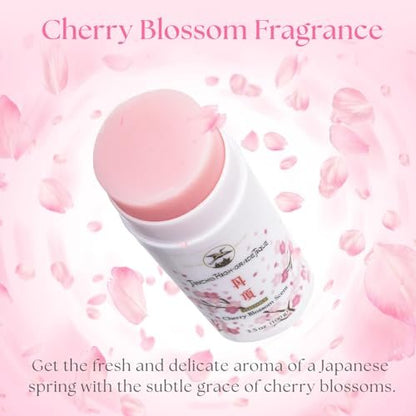 Gatsby Tancho Hair Styling Wax Stick - Japanese Cherry Blossom Scent, 3.5 oz (100g) - Special Edition High-Grade Plant-Based Pomade for All Hair Types Avelisse