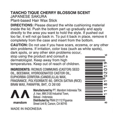 Gatsby Tancho Hair Styling Wax Stick - Japanese Cherry Blossom Scent, 3.5 oz (100g) - Special Edition High-Grade Plant-Based Pomade for All Hair Types Avelisse