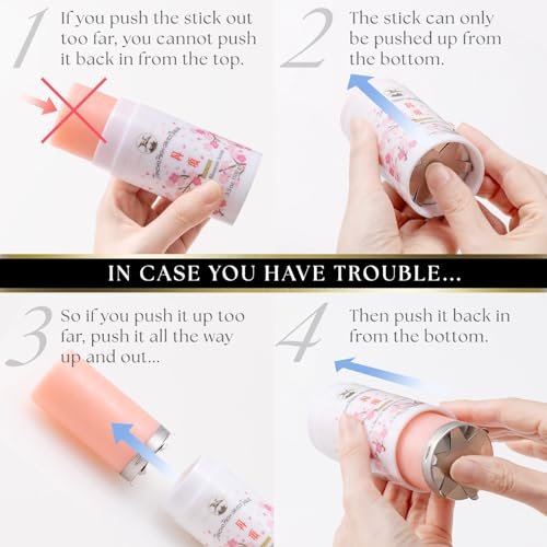 Gatsby Tancho Hair Styling Wax Stick - Japanese Cherry Blossom Scent, 3.5 oz (100g) - Special Edition High-Grade Plant-Based Pomade for All Hair Types Avelisse