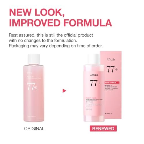 Anua Peach 77 Niacin Essence Toner 250ml – Brightening Niacinamide Toner for Glass Skin, Korean Skincare (8.45 fl.oz.) Avelisse