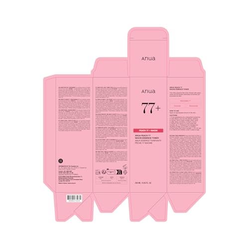 Anua Peach 77 Niacin Essence Toner 250ml – Brightening Niacinamide Toner for Glass Skin, Korean Skincare (8.45 fl.oz.) Avelisse