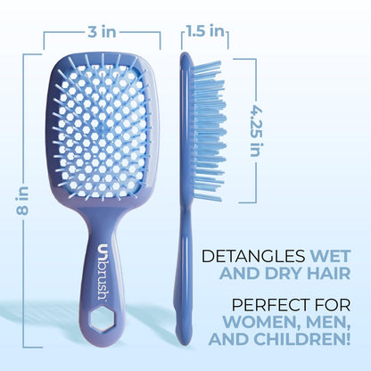 FHI Heat UNbrush Detangling Brush – Pain-Free Brushing for All Hair Types, Iris Dark Blue