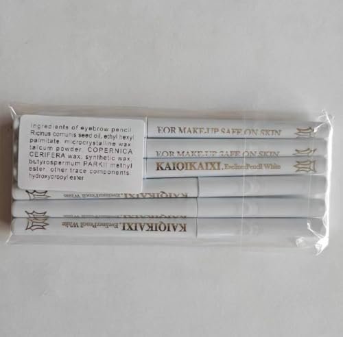 12-Piece White Eyeliner Pencil Set – Professional Highlighter, Lip Liner & Eyebrow Tint Pencil for Long-Lasting, Versatile Makeup - görsel 9