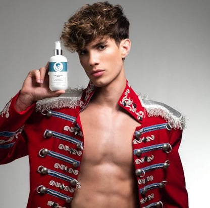 Avenue Man Curl Activating Spray - Frizz Free Curl Activator & Leave-In Conditioner with Marula Oil for Defined, Irresistible Curls (8.5 Fl Oz) Avelisse