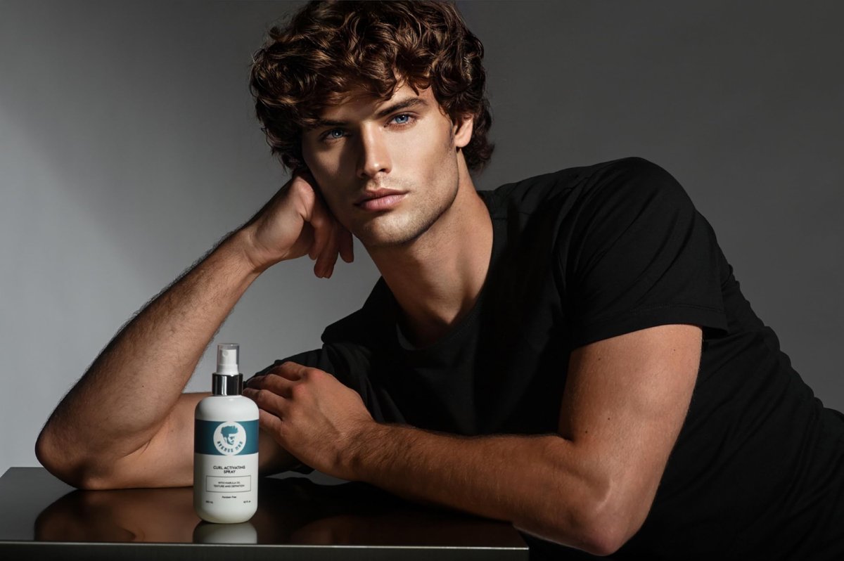 Avenue Man Curl Activating Spray - Frizz Free Curl Activator & Leave-In Conditioner with Marula Oil for Defined, Irresistible Curls (8.5 Fl Oz) Avelisse