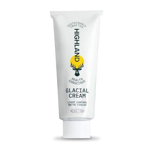 Highland Glacial Cream - Hair Styling Cream - Smooths, Hydrates, De-Frizzes, Texturizes & Defines - Low Hold Matte Finish for All Hair Types - 2.5 oz Avelisse