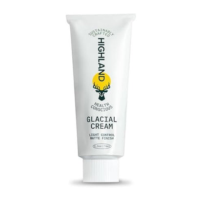 Highland Glacial Cream - Hair Styling Cream - Smooths, Hydrates, De-Frizzes, Texturizes & Defines - Low Hold Matte Finish for All Hair Types - 2.5 oz Avelisse