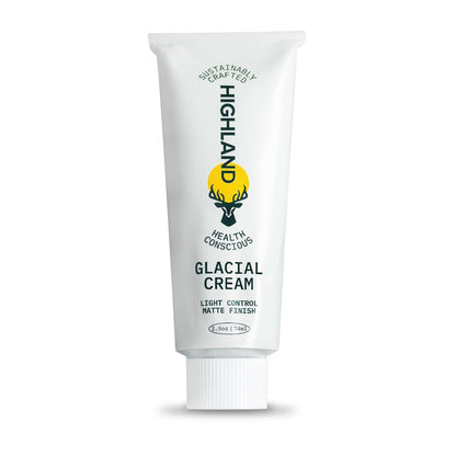 Highland Glacial Cream - Hair Styling Cream - Smooths, Hydrates, De-Frizzes, Texturizes & Defines - Low Hold Matte Finish for All Hair Types - 2.5 oz Avelisse