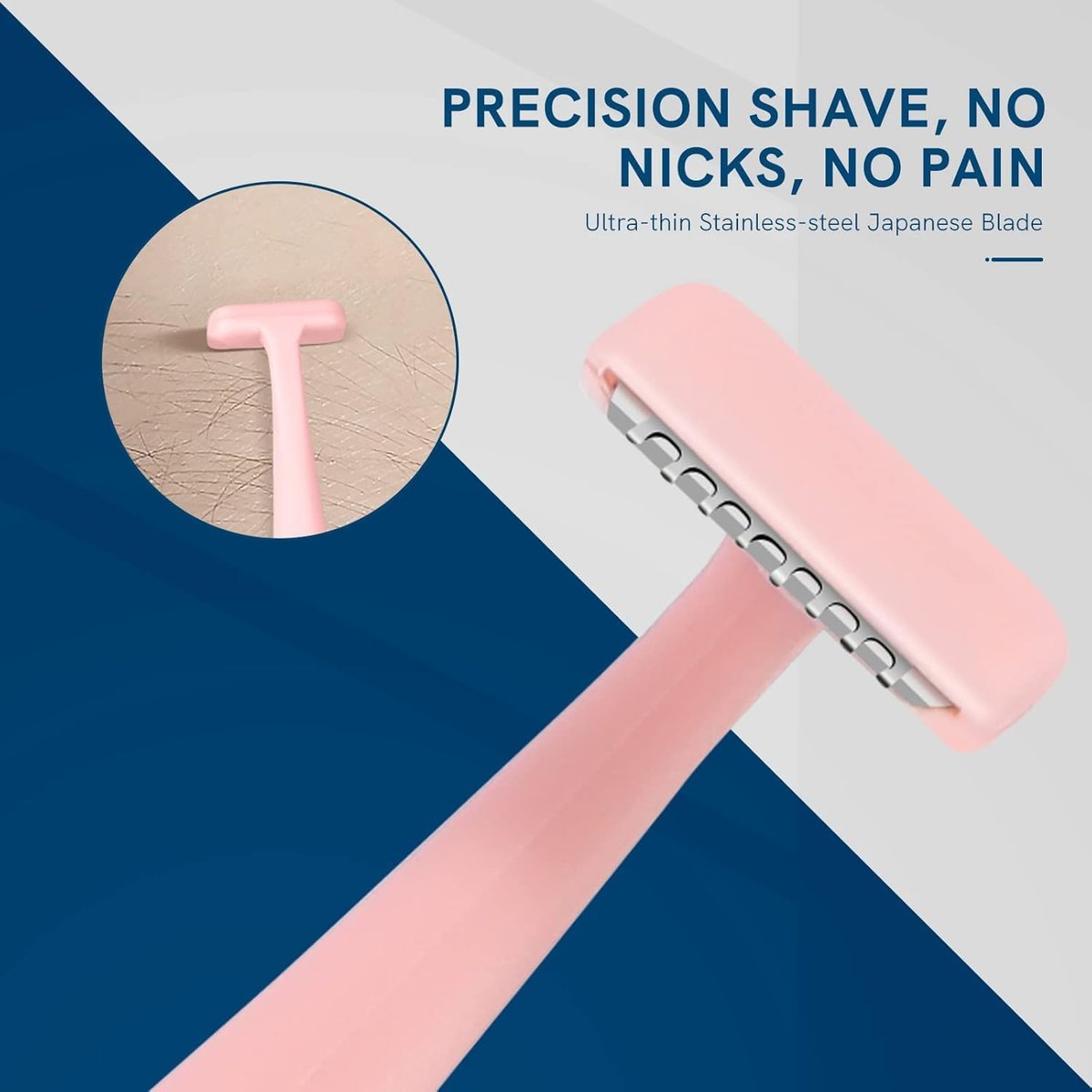 Eyebrow Razors with Dermaplane Razors Set - Japanese Blades for Peach Fuzz and Fine Hair - Multipurpose Exfoliating Dermaplaning Tools for Women and Men - 6 Pack - görsel 7