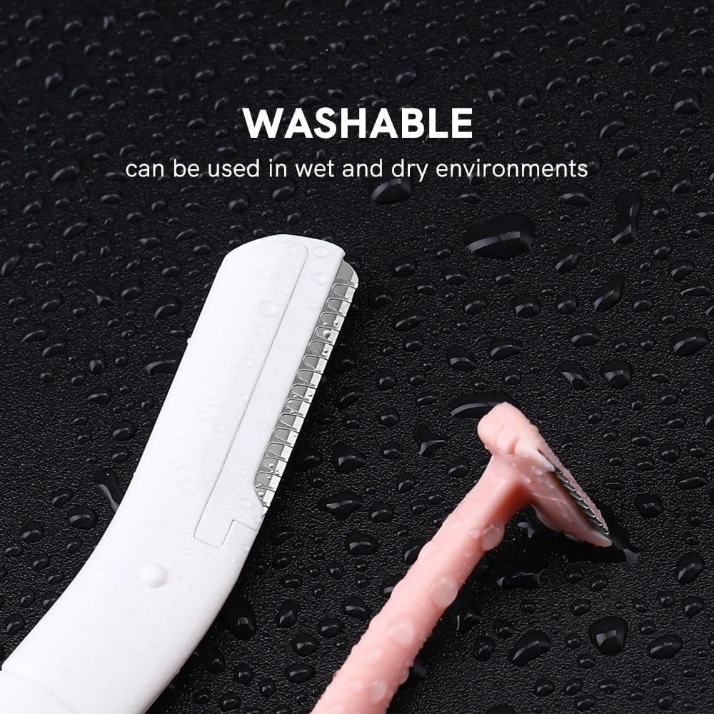 Eyebrow Razors with Dermaplane Razors Set - Japanese Blades for Peach Fuzz and Fine Hair - Multipurpose Exfoliating Dermaplaning Tools for Women and Men - 6 Pack - görsel 13