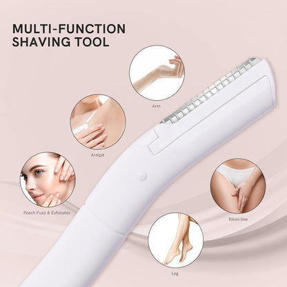 Eyebrow Razors with Dermaplane Razors Set - Japanese Blades for Peach Fuzz and Fine Hair - Multipurpose Exfoliating Dermaplaning Tools for Women and Men - 6 Pack
