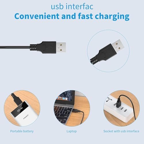 Replacement Wahl 8164 Charger Charging Cord Compatible with Wahl 5 Star Series Cordless Magic Clipper Models 8148, 8148-700, 8164, 8481, 8591, 8509, 8504-400, 8504-830, 8504 Avelisse
