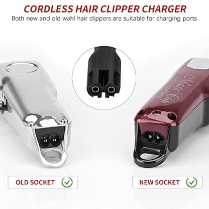 Replacement Wahl 8164 Charger Charging Cord Compatible with Wahl 5 Star Series Cordless Magic Clipper Models 8148, 8148-700, 8164, 8481, 8591, 8509, 8504-400, 8504-830, 8504 Avelisse