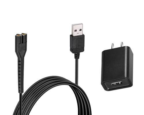 Replacement Wahl 8164 Charger Charging Cord Compatible with Wahl 5 Star Series Cordless Magic Clipper Models 8148, 8148-700, 8164, 8481, 8591, 8509, 8504-400, 8504-830, 8504 Avelisse