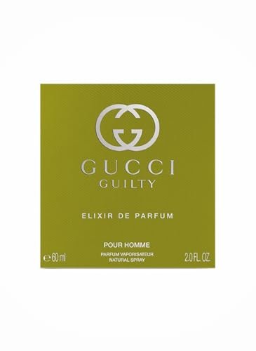 Gucci Guilty Elixir de Parfum for Men 2.0 oz Spray - Intense Woody Aromatic Scent Avelisse