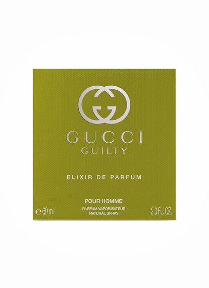 Gucci Guilty Elixir de Parfum for Men 2.0 oz Spray - Intense Woody Aromatic Scent Avelisse