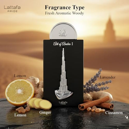 Lattafa Pride Art of Arabia I Eau de Parfum – Unisex 3.4 oz Fragrance Avelisse