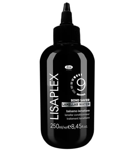 Lisap Lisaplex Bond Saver Lamellar Water - 9 Second Hair Repair, Detangling, Smooth Shine & Frizz Control, 8.45 fl oz Avelisse