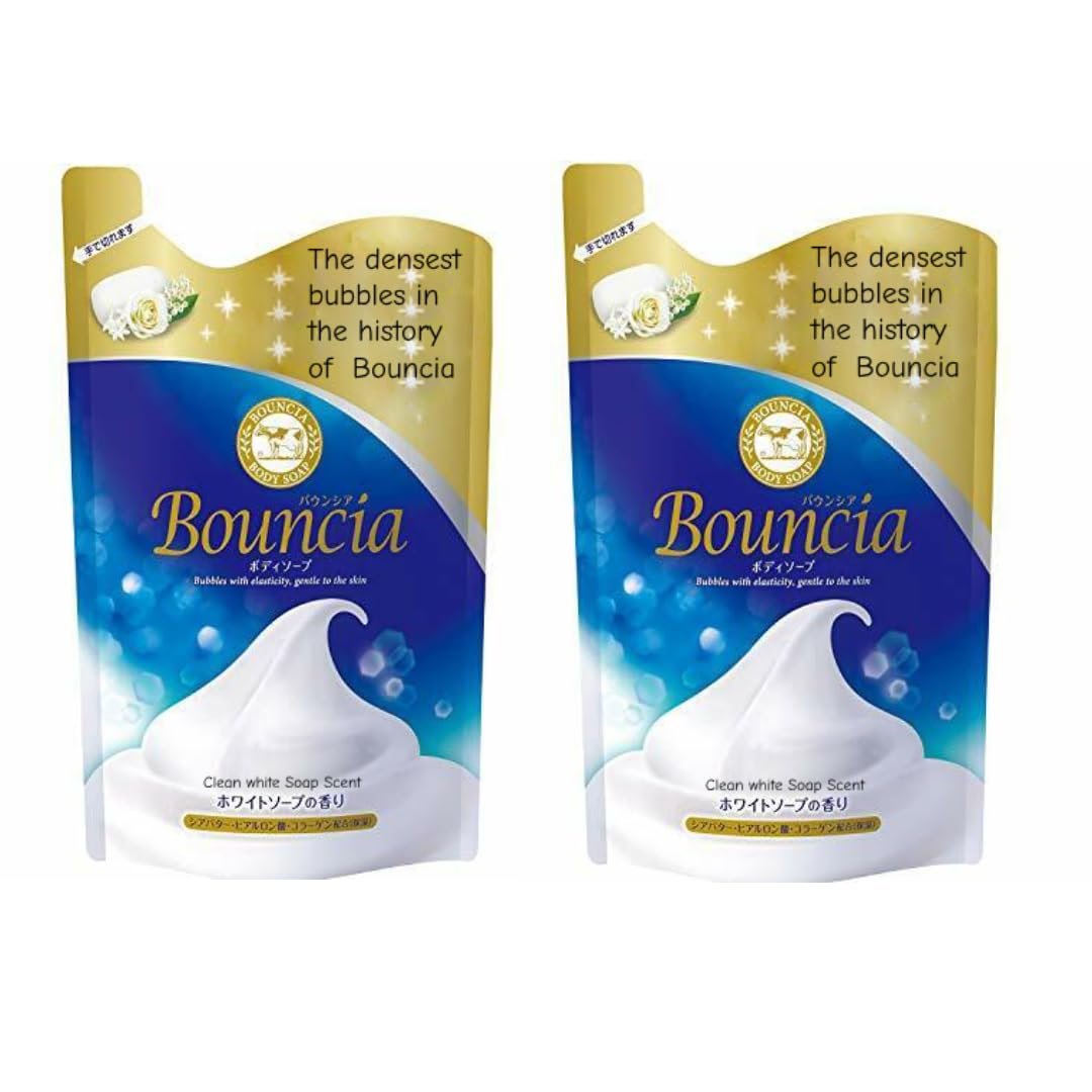 Cow Bouncia Body Wash, White Soap Scent Refill – 360 ml (Pack of 2) by SOFIA BY ODE Avelisse