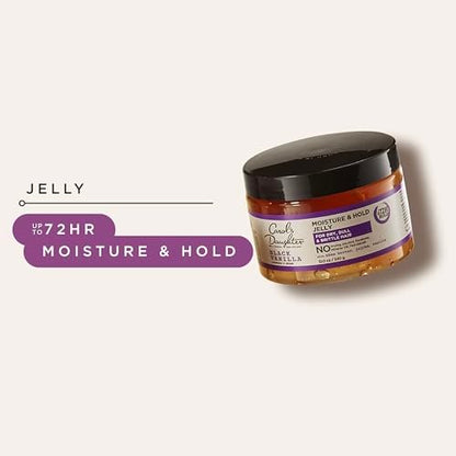 Carol's Daughter Black Vanilla Moisture and Hold Jelly, Hair Gel for Dry Hair with Shea Butter, Jojoba and Vanilla, 12 Fl Oz Avelisse