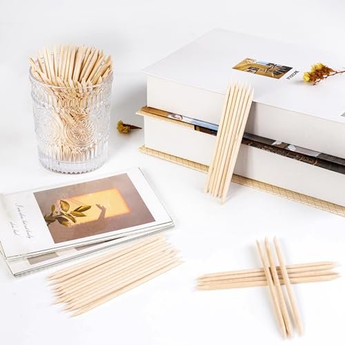 400 Pcs Orange Sticks for Nails, 4.5 Inch Wax Sticks for Waxing, Skin-Safe Cuticle Sticks for Nails Wood, Manicure Pedicure Tool for Manicure & Pedicure - görsel 12