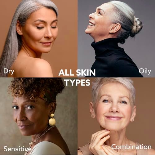 Super Vitamin C Serum for Women Over 70 - Anti-Aging Face Serum with Niacinamide, Bakuchiol, Hyaluronic Acid - Hydrating, Lifting, Reduces Aging Spots and Wrinkles - Korean Skin Care, 1 fl oz Avelisse