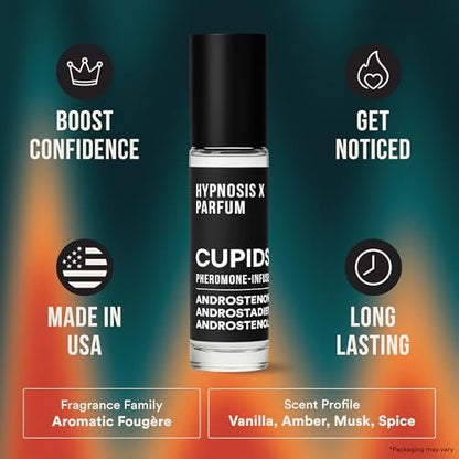 Cupids Hypnosis Roll-on 10ml for Men - Original Oil Pheromone Perfume for Men Avelisse