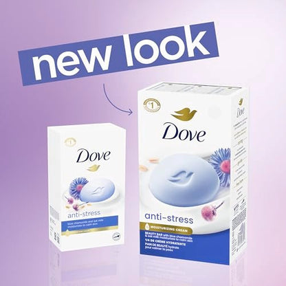 Dove Beauty Bar Gentle Cleanser Anti-Stress Cream Bar - Moisturizes to Calm Skin, 6 Pack Avelisse