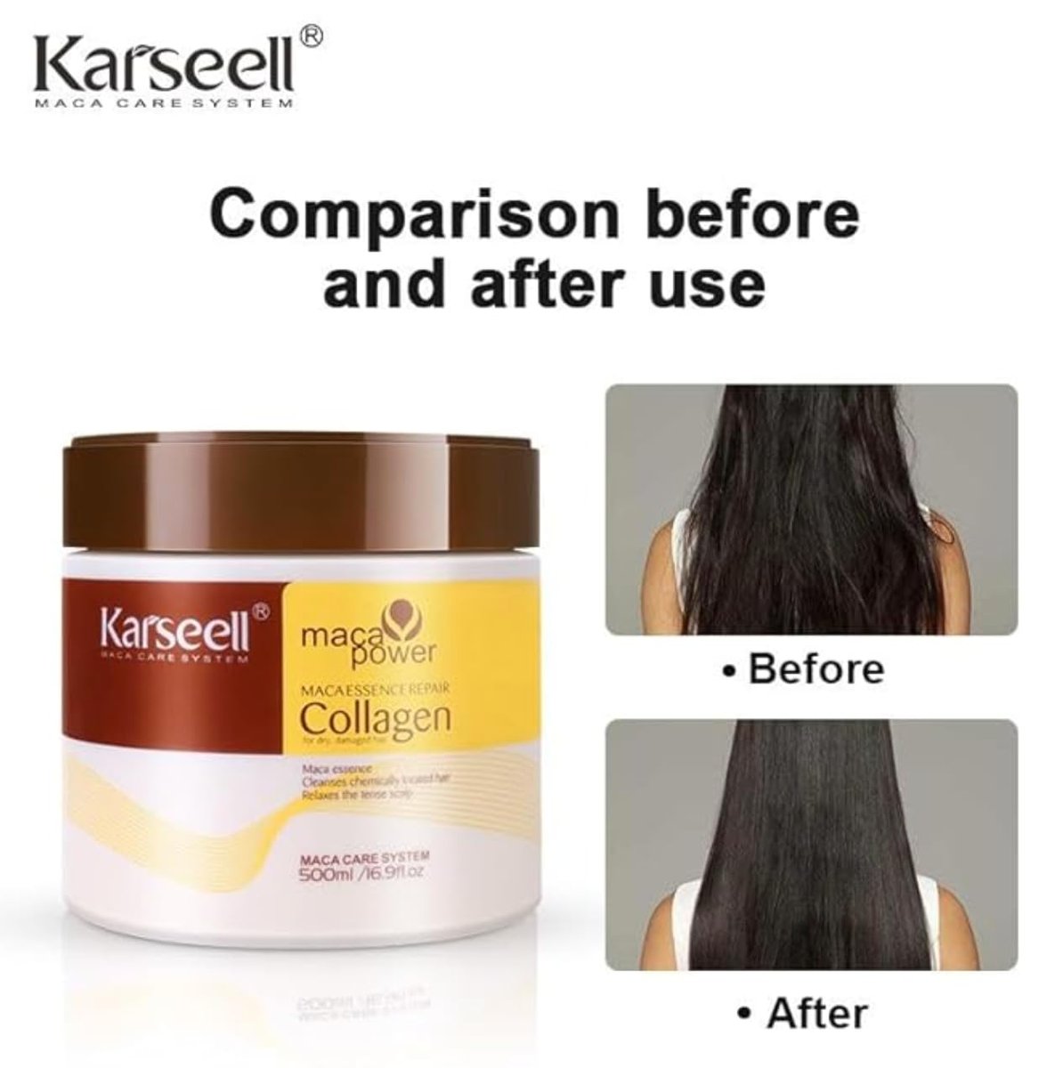 TOLO Deals Deep Repair Conditioning Argan Oil Collagen Hair Mask Essence for Dry Damaged Hair - 16.9 oz (500ml) Avelisse