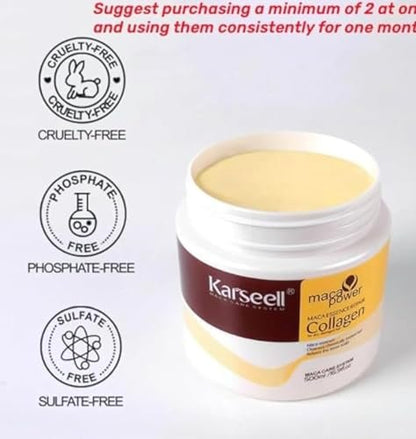 TOLO Deals Deep Repair Conditioning Argan Oil Collagen Hair Mask Essence for Dry Damaged Hair - 16.9 oz (500ml) Avelisse