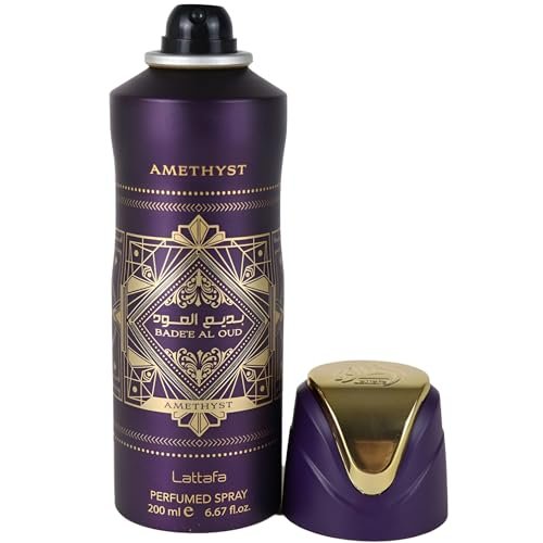 Lattafa Bade'e Al Oud Amethyst – Floral, Spicy, Woody, Sweet Perfumed Deodorant Spray for Unisex, 200 ml - görsel 3