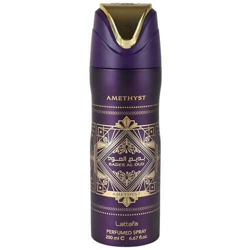 Lattafa Bade'e Al Oud Amethyst – Floral, Spicy, Woody, Sweet Perfumed Deodorant Spray for Unisex, 200 ml - görsel 1
