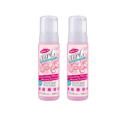 Dippity Do Girls With Curls Curl Enhancing Mousse, Light, 3-in-1 Defining Foaming Mousse for Curly Wavy Hair, Hibiscus & Olive Oil, Anti Frizz Bouncy Curls, Alcohol Free, 2 Pack Avelisse