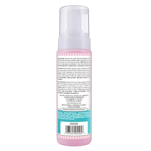 Dippity Do Girls With Curls Curl Enhancing Mousse, Light, 3-in-1 Defining Foaming Mousse for Curly Wavy Hair, Hibiscus & Olive Oil, Anti Frizz Bouncy Curls, Alcohol Free, 2 Pack Avelisse