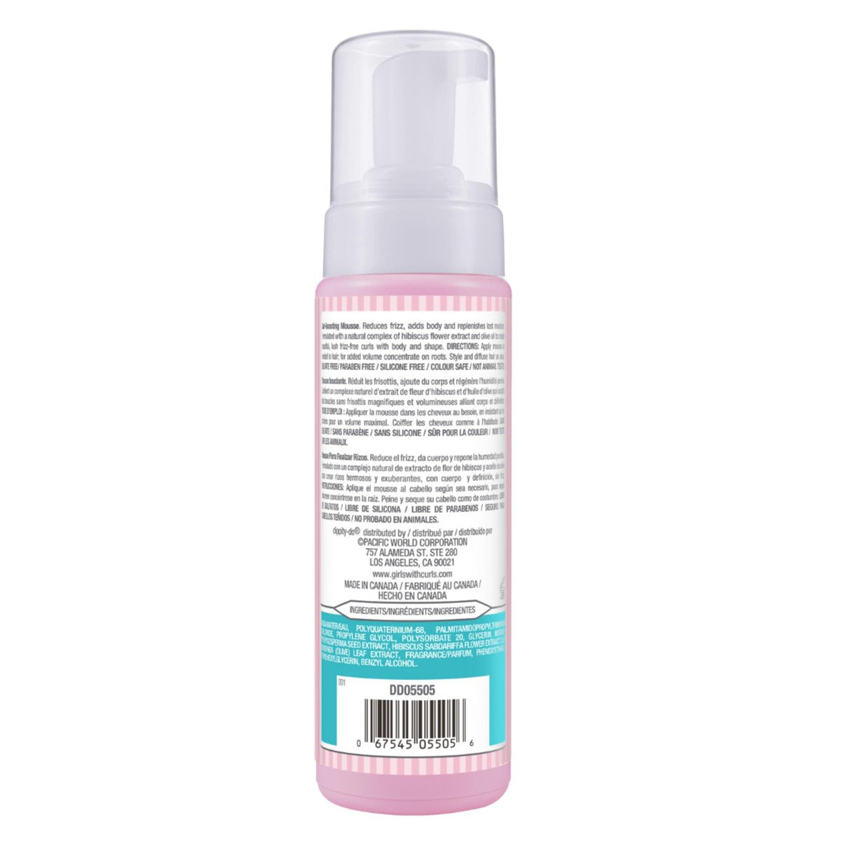 Dippity Do Girls With Curls Curl Enhancing Mousse, Light, 3-in-1 Defining Foaming Mousse for Curly Wavy Hair, Hibiscus & Olive Oil, Anti Frizz Bouncy Curls, Alcohol Free, 2 Pack Avelisse