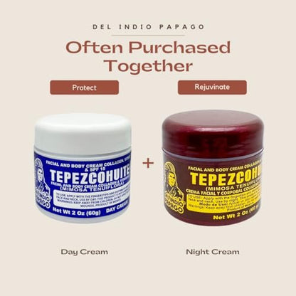 Del Indio Papago Cream Moisturizer Bundle - 2 oz Day and Night Cream for Face and Body - Hydrating and Nourishing Anti-Aging Creams for a Healthy Glow Avelisse