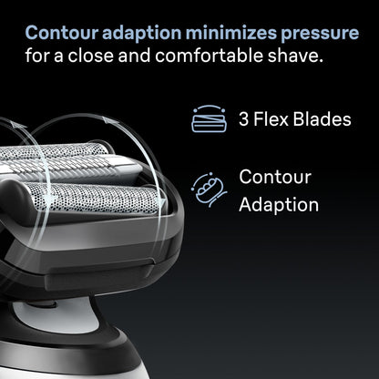 Braun Series 6 Electric Shaver Replacement Head with Sensitive Skinguard, 64B, Black - Compatible with New Generation Series 6 Shavers Avelisse