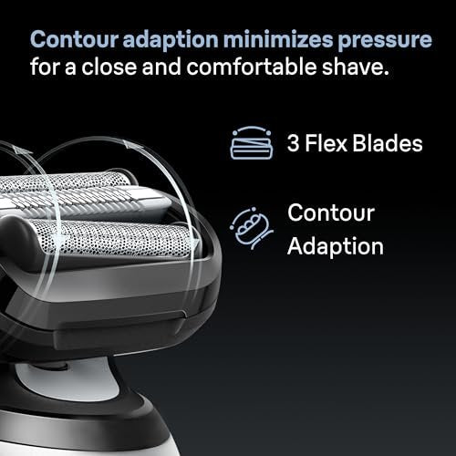 Braun Series 6 Electric Shaver Replacement Head with Sensitive Skinguard, 64B, Black - Compatible with New Generation Series 6 Shavers Avelisse