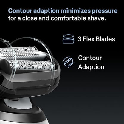 Braun Series 6 Electric Shaver Replacement Head with Sensitive Skinguard, 64B, Black - Compatible with New Generation Series 6 Shavers Avelisse