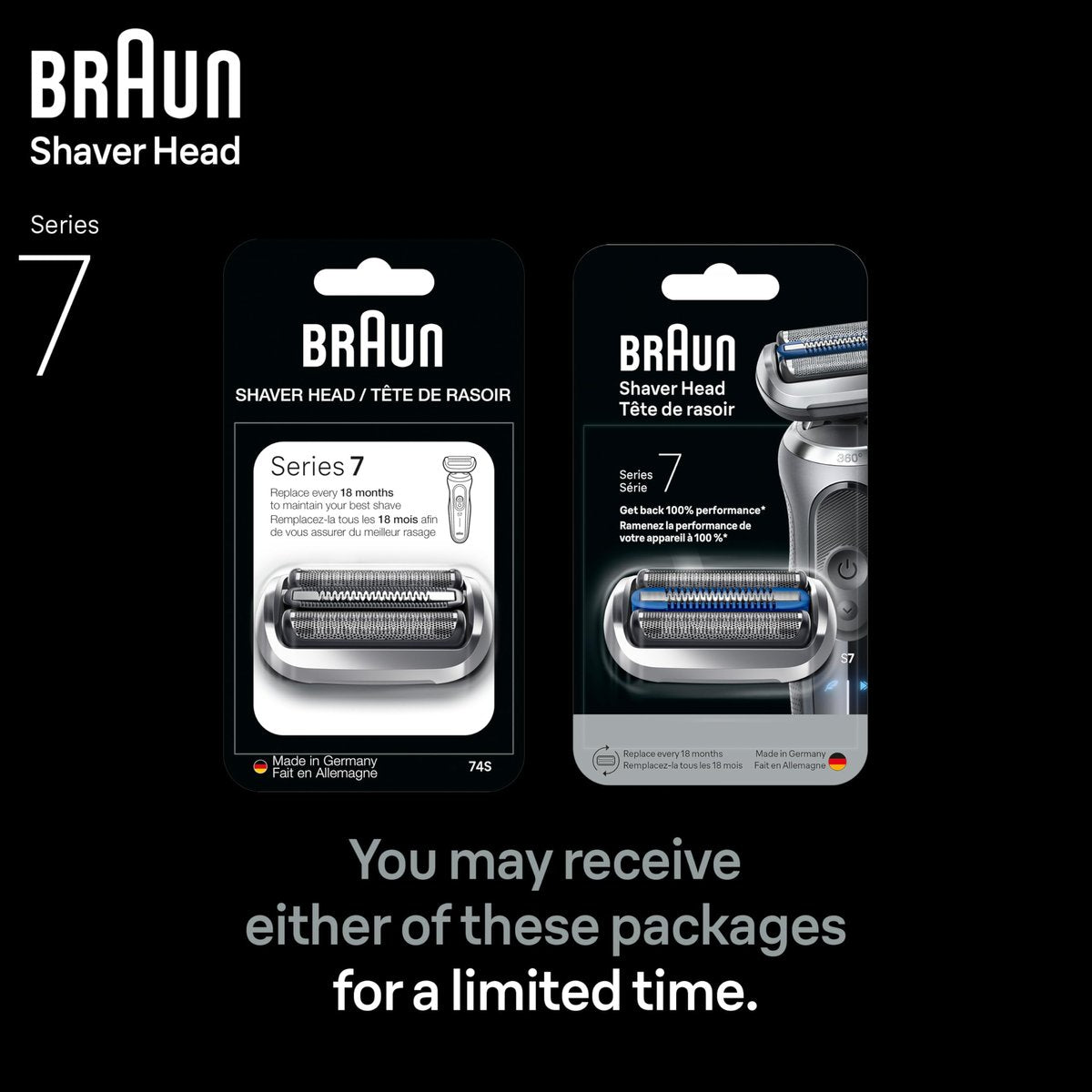 Braun Series 7 Electric Shaver Replacement Head 74S – Restore Peak Shaving Performance Avelisse