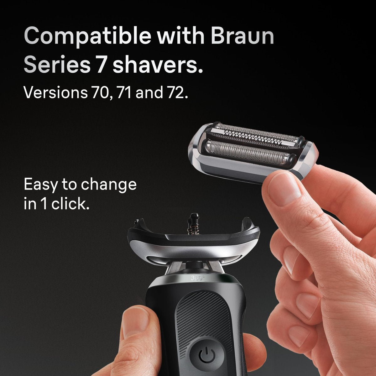 Braun Series 7 Electric Shaver Replacement Head 74S – Restore Peak Shaving Performance Avelisse